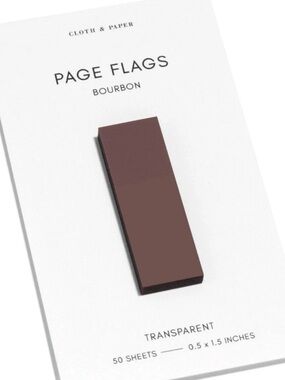 NWT Two Cloth & Paper Bourbon 50 Page Flags in Each Pack (100 total)